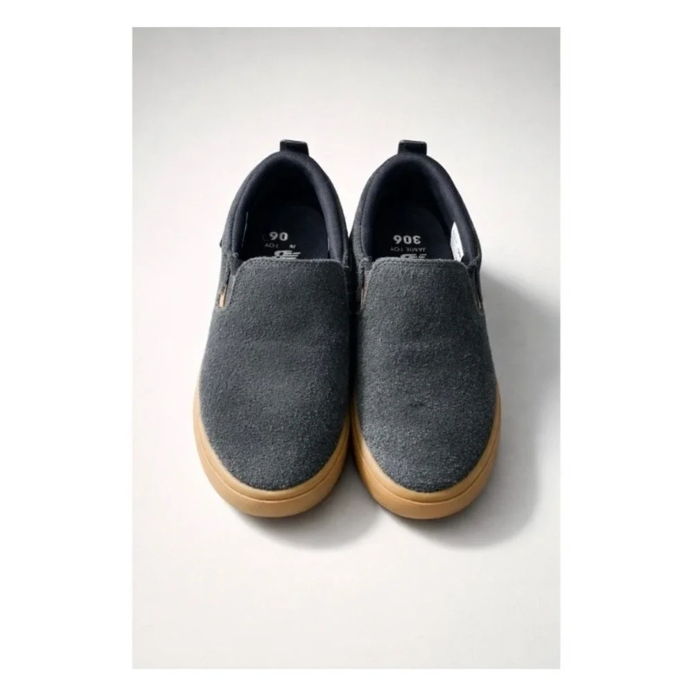 New Balance 306 Jamie Foy Slip On Black Gum Suede Skate Shoes Mens 5